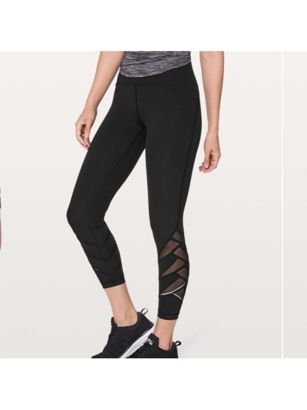 Lululemon Black Motionful 7/8 Tight 25"